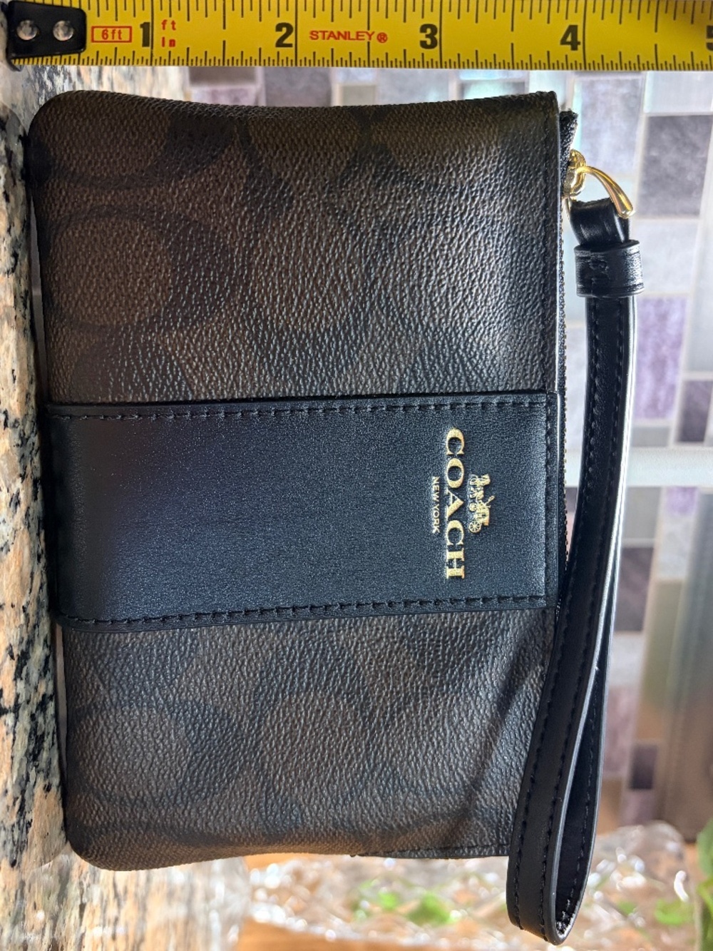 Coach Corner Zip Wristlet - Picture 2 of 5